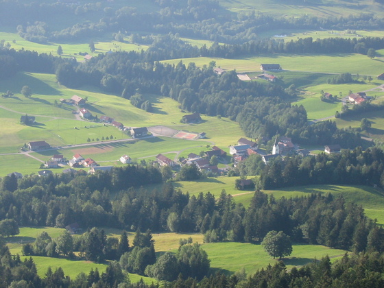 Blick auf Riefensberg vom Kojen aus