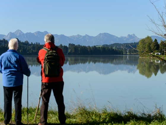 Am Stausee in Lechbruck
