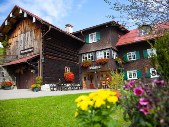 gemütliches Holzhaus inmitten der Berge