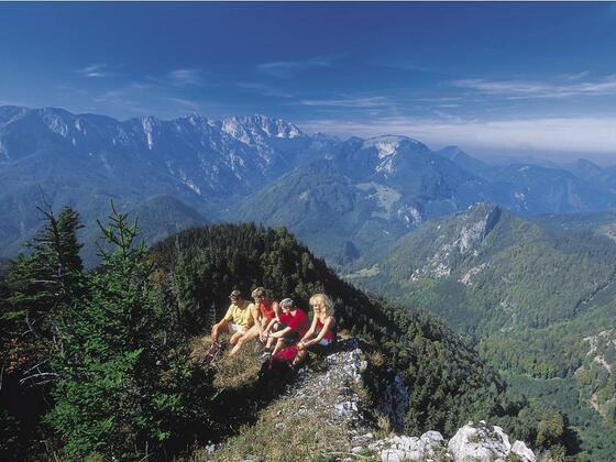 Gipfelblick vom Trämpl, Nationalpark Kalkalpen