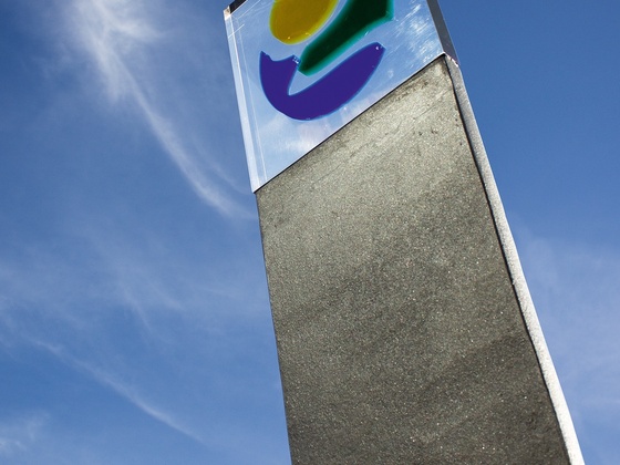 Infostele, Willkommen bei den Glückswegen