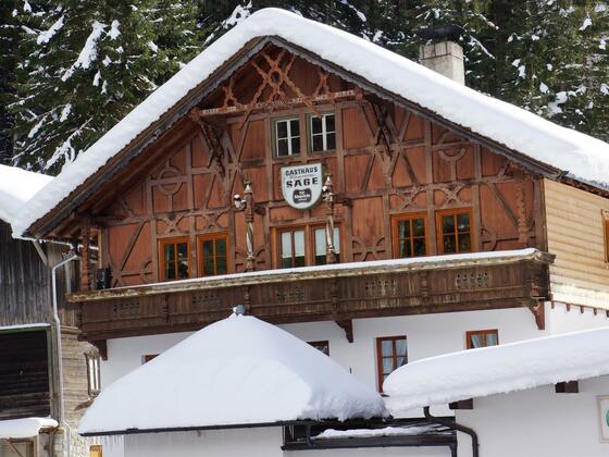 Gasthof zur Säge, Winter