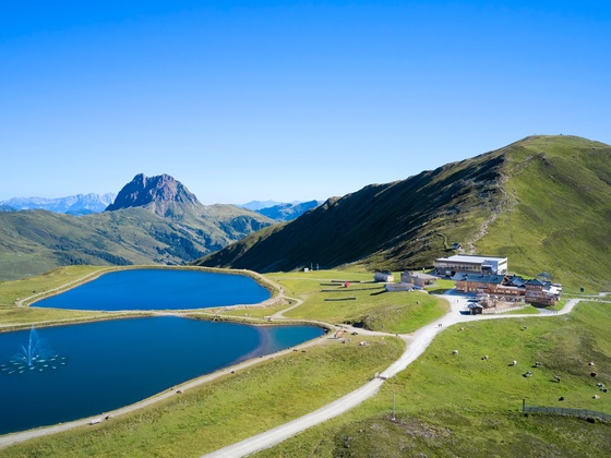 Wildkogel mit Gipfel und Gr. Rettenstein im Hintergrund