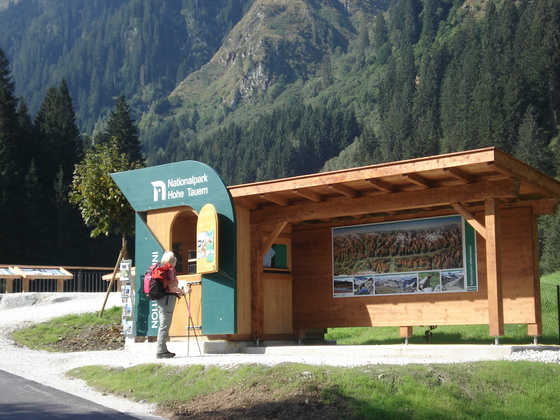 Infotafel beim Startplatz der Wanderung