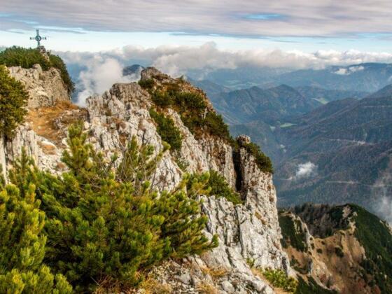 Blick auf den Gipfel der Stumpfmauer