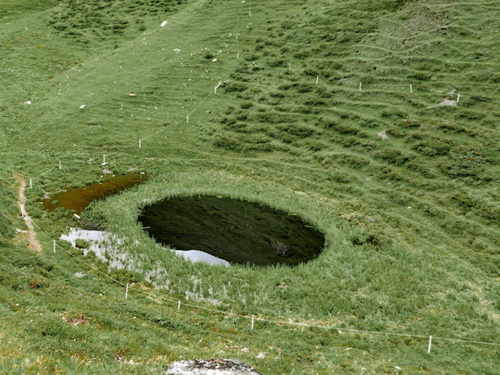 Das "Pfauenauge" oberhalb der Jagdhausalm
