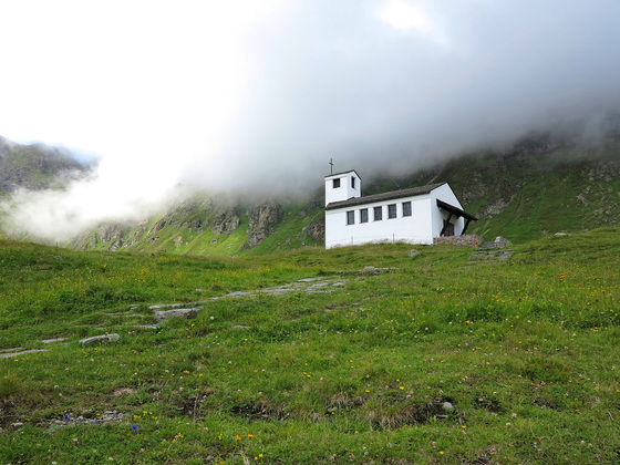 Barbarakapelle auf der Bielerhöhe.