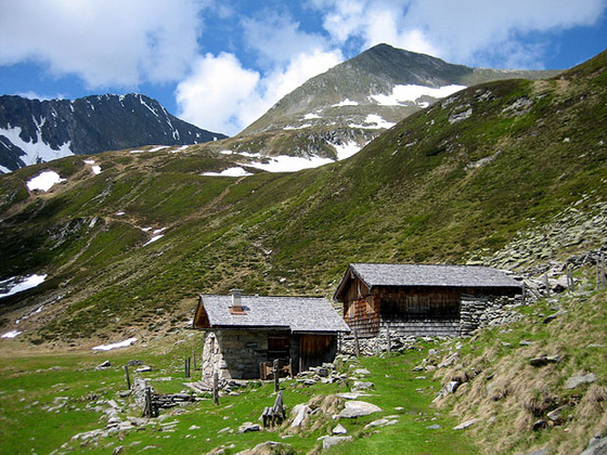 Hintere Seebach Alm vor dem Seebachsee