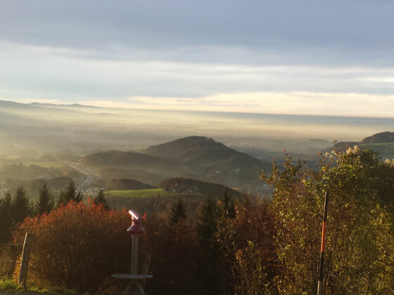 Aussicht vom Heuberg auf die Salzburger Stadtberge