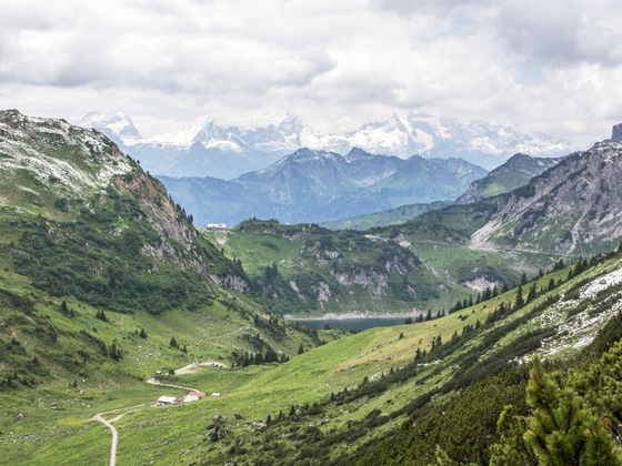 Auf dem Weg vom Johannesjoch zur Alpe Formarin
