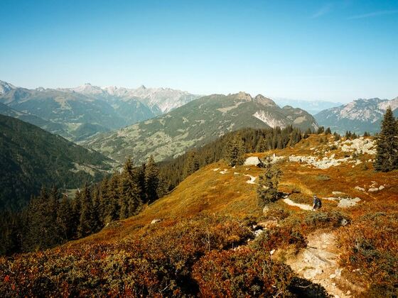 Herbststimmung auf dem Rückweg vom Muttjöchle