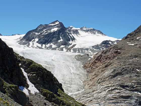 Blick auf den Mittelbergferner