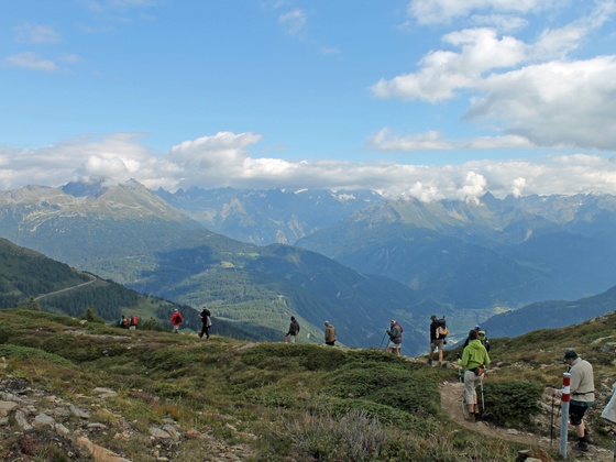 Auf dem Panorama Höhenweg zur Galflunalm