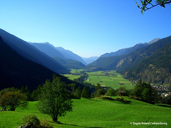 Das Ötztal bei Längenfeld in Tirol