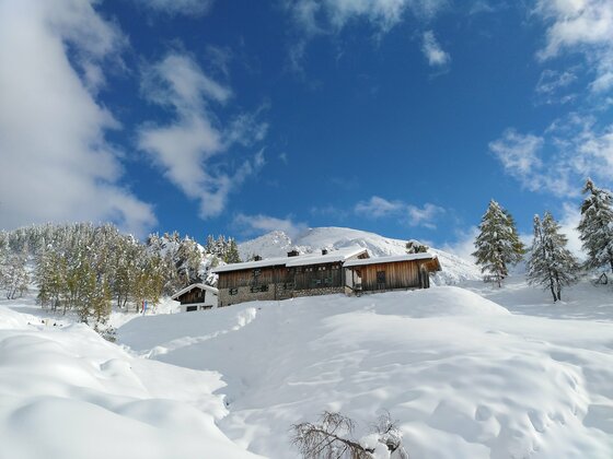 Schneibsteinhaus mit Blick zum Schneibstein