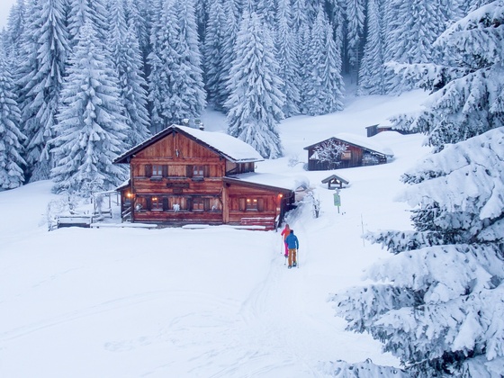 Gundhütte im Winter