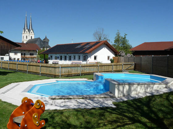 Kinderbecken im Schwimmbad Tuntenhausen.