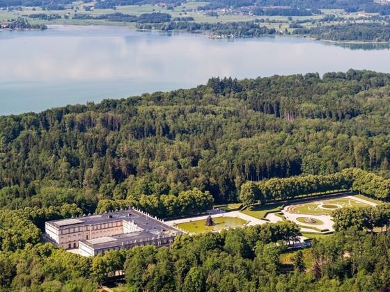Luftaufnahme Schloss Herrenchiemsee