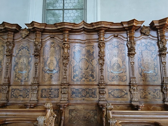 Chorgestühl in der Galluskirche Bregenz
