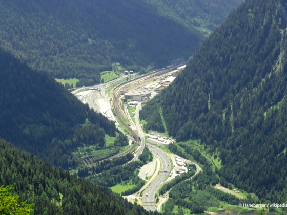 Der Brenner Pass von der Nordseite