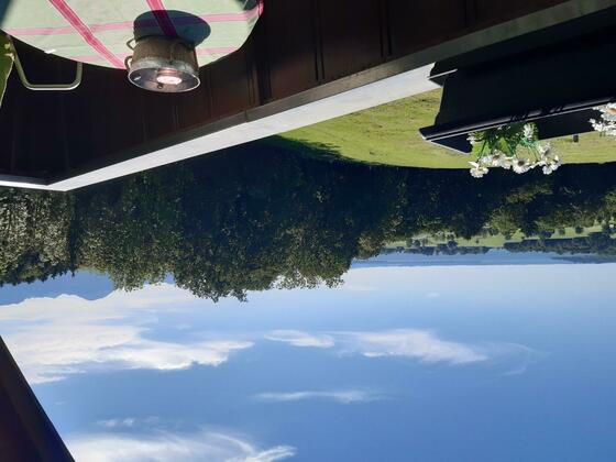 Aussicht vom Balkon Ferienwohnung Theiler