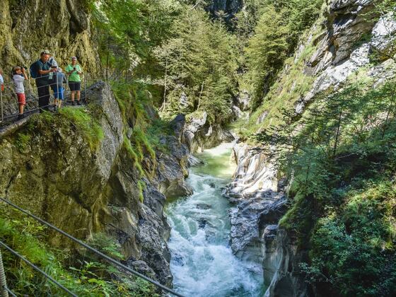 Brandenberg, Kaiserklamm, Steig, Wanderer,