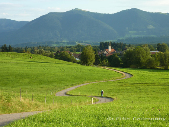 Fernwanderweg - Meditationsweg, 2. Etappe - Blick Richtung Schöffau