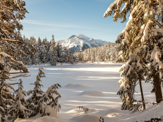 Möserer See im Winter