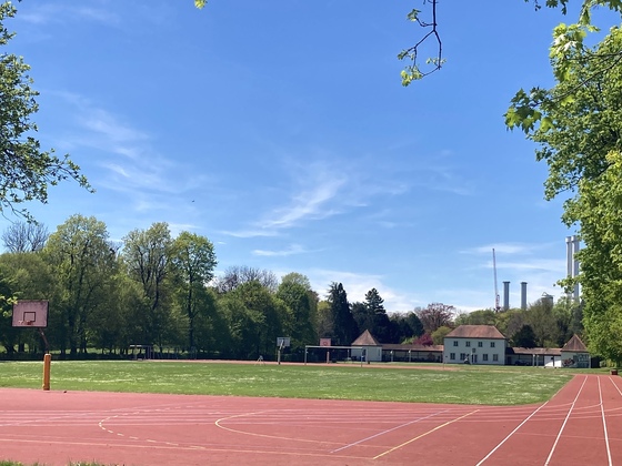 Sportanlage in der Sachsenstraße Gesamtansicht