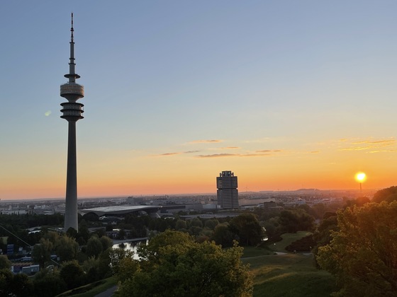 Sonnenaufgang vom Olympiaberg