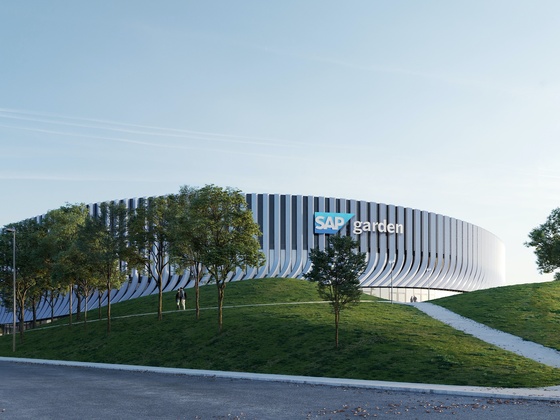 Blick auf den zukünftigen SAP Garden