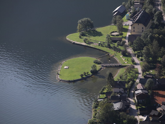 Badeinsel in Hallstatt Lahn