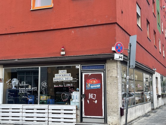Blick auf das Café Stockholm