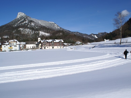 Langlaufloipe im Ortszentrum