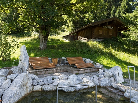 Naturkneippbereich Schwand - Wassertretbecken