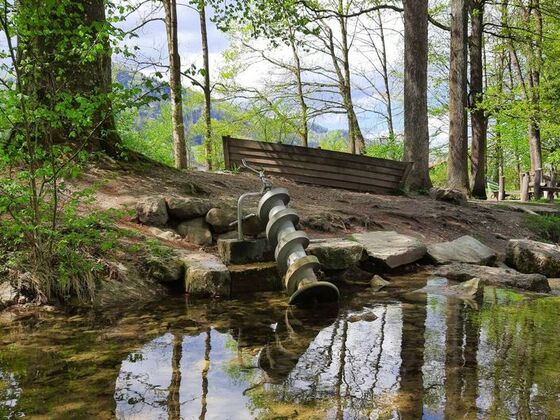 Wasserspielplatz im Naturpark