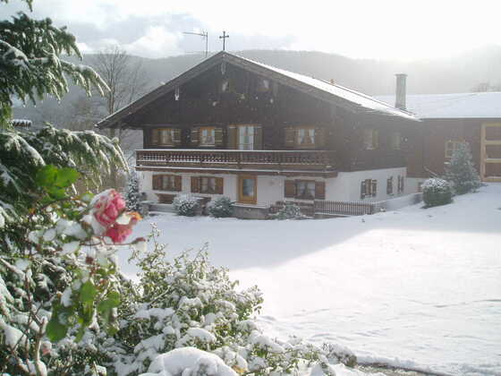 Ferienhaus das Bauernhaus Stipfing im Winter