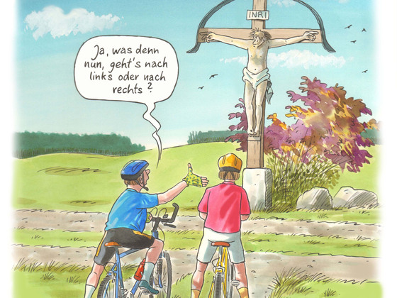 Karl-Heinz Brecheis, Karikatur im Museum Zollhaus, Simbach