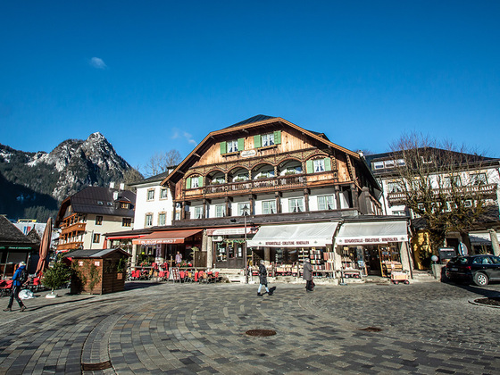 Hotel Schiffmeister und Prinzregent Luitpold Obelsik an der Seelände Königssee