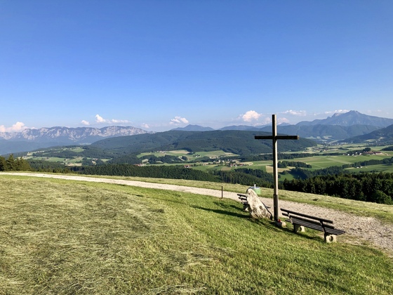 Ausblick vom Lichtenberg am Weg zum Leichtturm