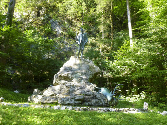 Kaiser Franz Josef Jagdstandbild in Bad Ischl. Z10
