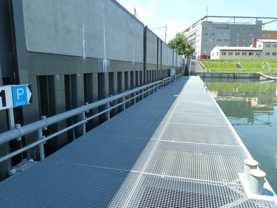 Bootsanlegestelle Linz-Winterhafen, Gästesteg 'via donau'