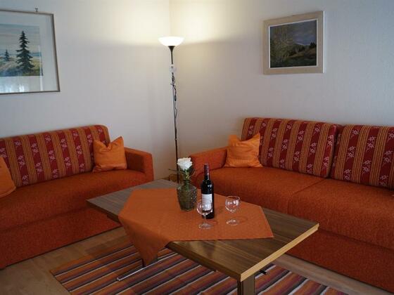 Wohnzimmer in der Ferienwohnung Anne