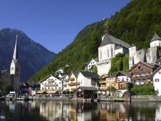 Evangelische und Katholische Kirche in Hallstatt. Z12