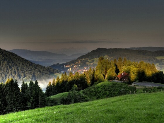 Blick von der Juget auf Oberstaufen