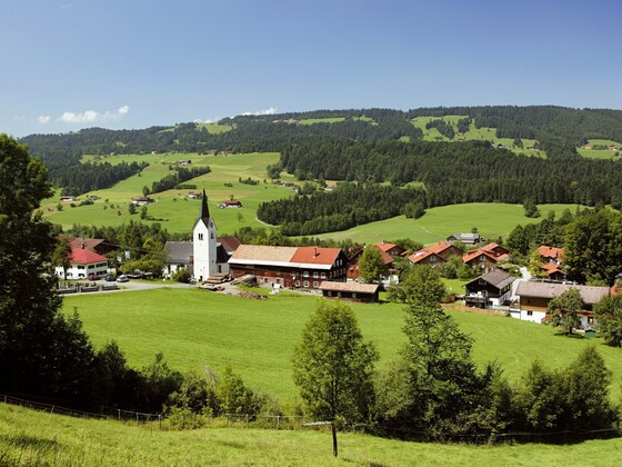 Blick auf den Ortsteil Aach