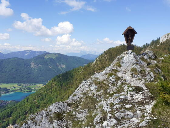 Schatzwand 1264m mit Schober 1328m und Fuschlsee