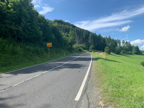 Am Ortsausgang von Tiefenlauter