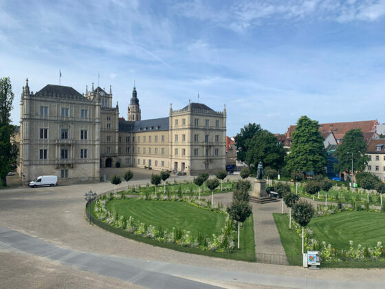 Ehrenburg und Rondell im Zentrum von Coburg
