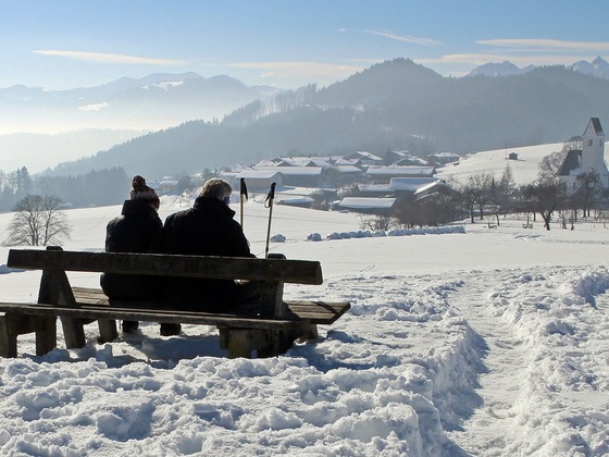 Winter Pause im Schnee